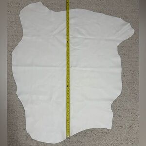 Tan Smooth Buttery Napa Leather White Marshmallow color